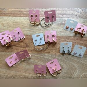 ✨5 for $25✨ Elegant Gold and Silver Hoop Earring sets